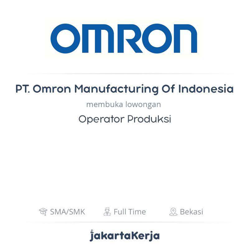 Of indonesia pt omron manufacturing alamat PT Omron
