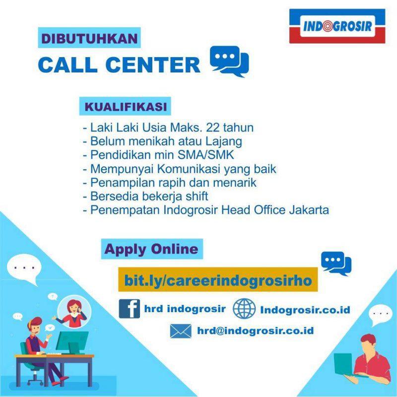 Lowongan Kerja Call Center di Indogrosir - JakartaKerja