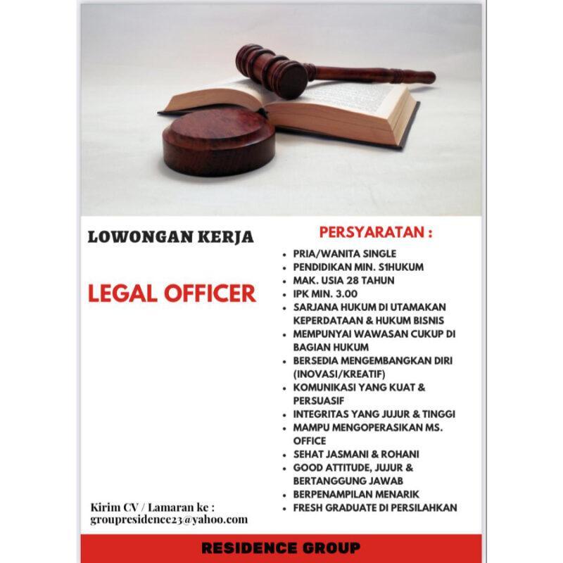 Lowongan Kerja Legal Officer Di Residence Group Jakartakerja