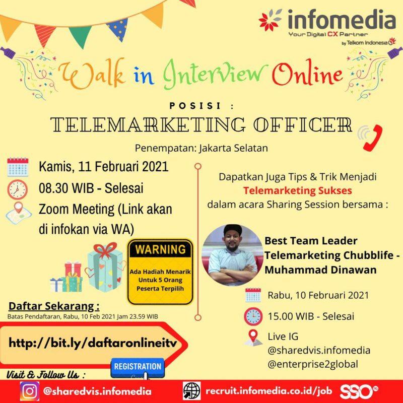 Lowongan Kerja Telemarketing Officer Di Pt Infomedia Nusantara Jakartakerja Lowongan Kerja Telemarketing Officer Di Pt Infomedia Nusantara Jakartakerja