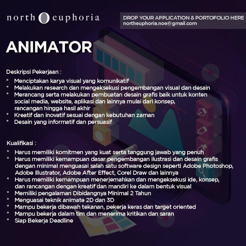Lowongan Kerja Animator di North Euphoria - JakartaKerja