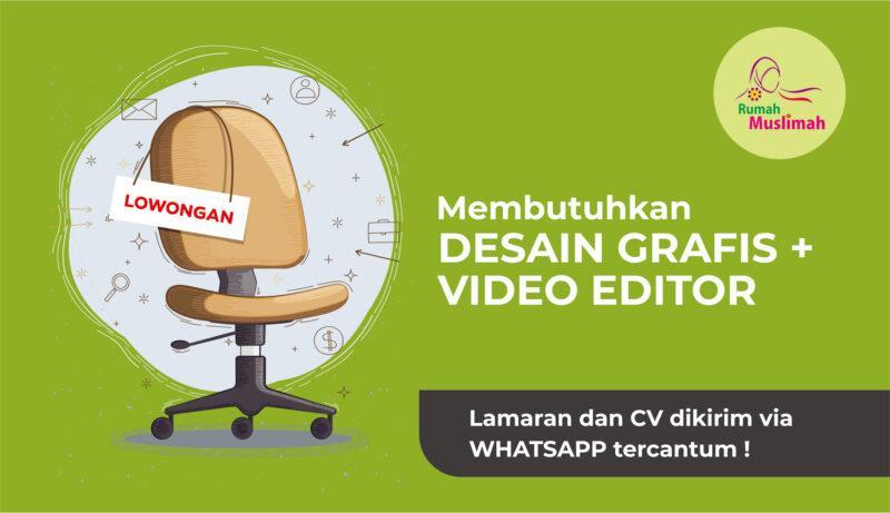  Lowongan  Kerja Desain  Grafis  dan Video Editor di Rumah 