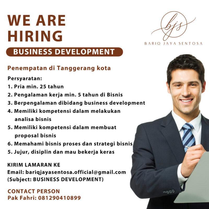 Lowongan Kerja Business Development di PT. Bariq Jaya Sentosa