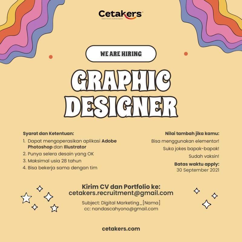Lowongan Kerja Graphic Designer di PT. Kembar Maju Bersama (Cetakers ...