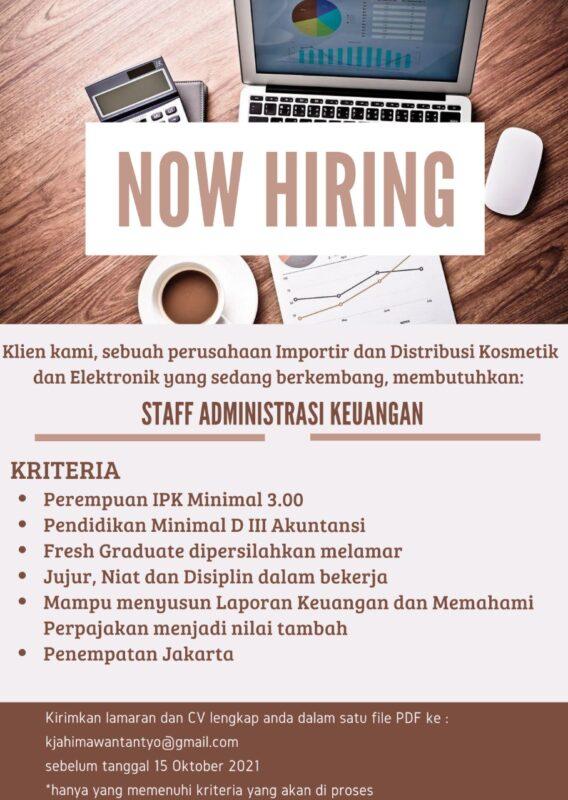 Lowongan Kerja Staff Administrasi Keuangan di Himawan Consulting Group ...
