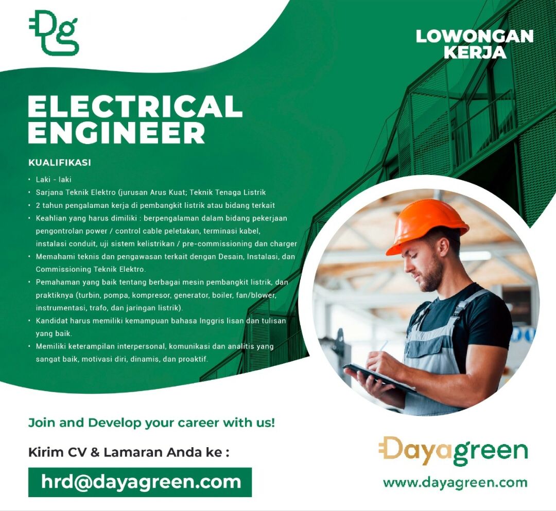Lowongan Kerja Electrical Engineer di PT. Sumber Daya Alamindo