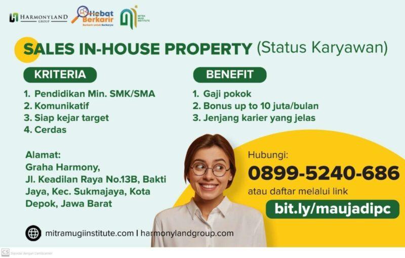 Lowongan Kerja Property Consultant di PT. Harmony Land Group JakartaKerja