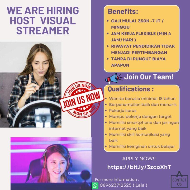 Lowongan Kerja Live Streamer di Spendtime Management JakartaKerja