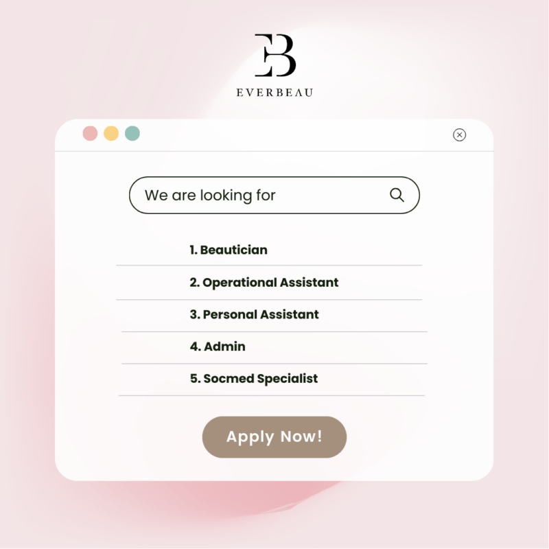 Lowongan Kerja Beautician - Operational Assistant - Personal Assistant ...