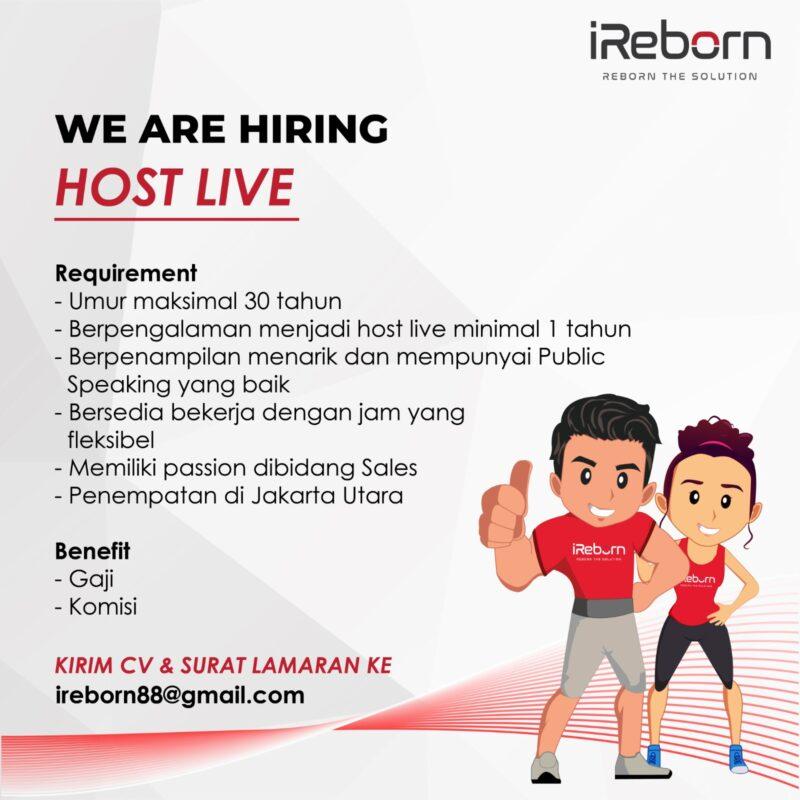 Peluang Karir di iReborn Semarang: Host Live & Supir Peluang Karir di iReborn Semarang: Host Live & Supir