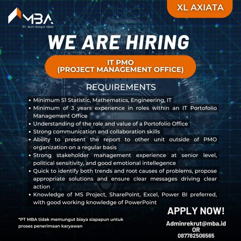 Lowongan Kerja IT PMO (Project Management Office) di PT. Multi Bangun ...