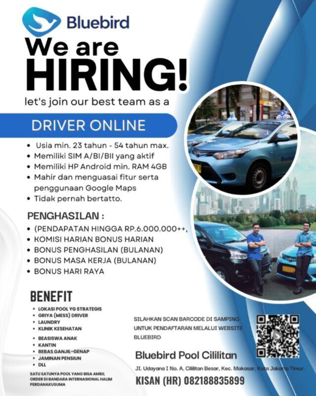Mess Driver Lowongan Kerja Driver Online di Bluebird Group Pool Cililitan ...
