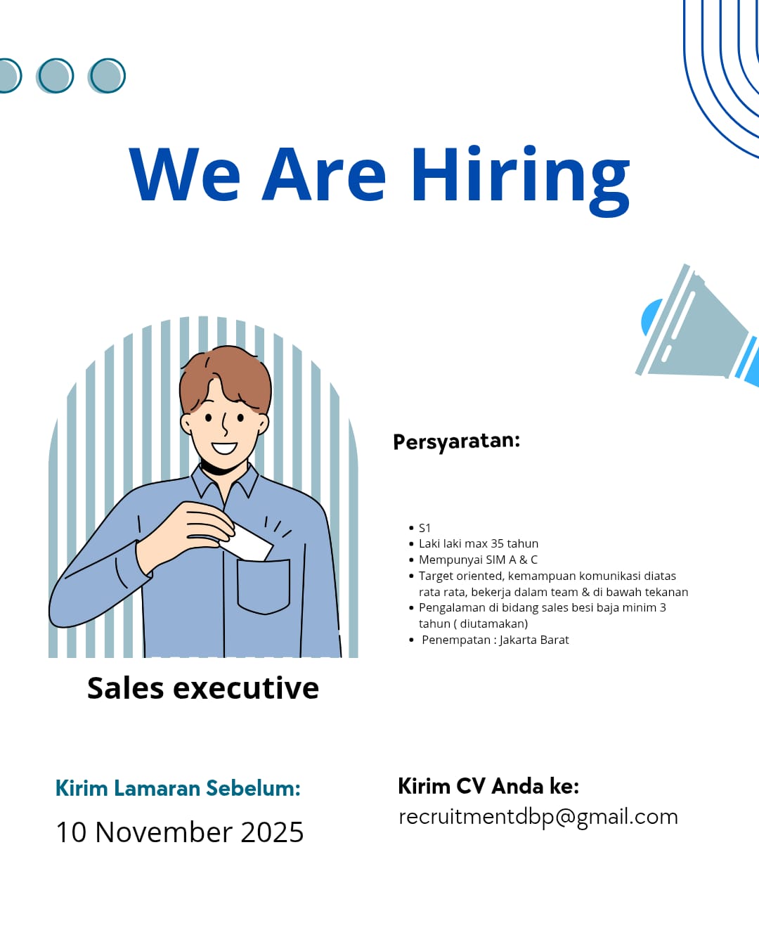 Lowongan Kerja Sales Executive di PT. Depo Baja Prima - JakartaKerja