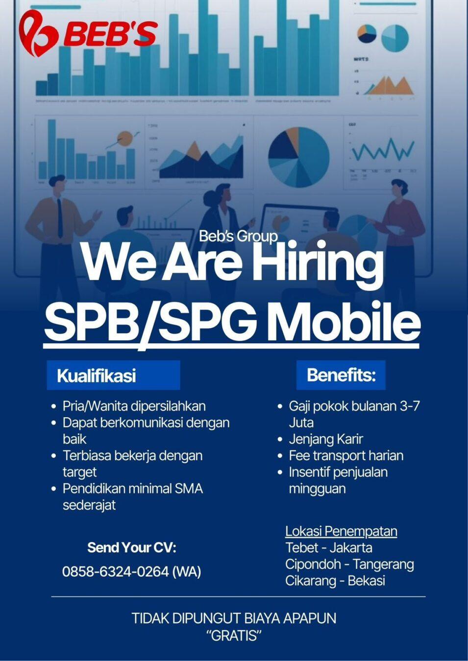 Lowongan Kerja SPG / SPB Mobile di PT. Beb’s Group - JakartaKerja