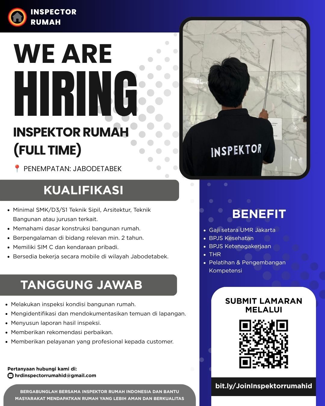 Lowongan Kerja Inspektor Rumah (Jabodetabek) di PT. Inspektor Rumah ...